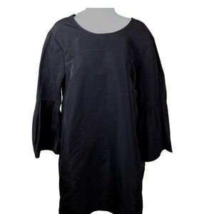 Black Mini Bell Sleeve Dress